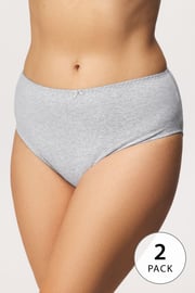 2 PACK Višje hlačke Mariana II. Plus size iz fitnes bombaža