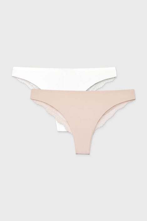 2PACK Tanga Simple Lace