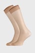 2er-PACK Damen-Nylon-Kniestrümpfe 17 DEN 2PLadyknee17_pon_05 - beige