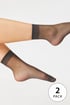 2er-PACK Damen-Kniestrümpfe 17 DEN 2PLadysocks17_pon_13 - fumo