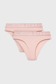 2PACK Klasické nohavičky PINK STORM Soft Studio so zvýšeným pásom