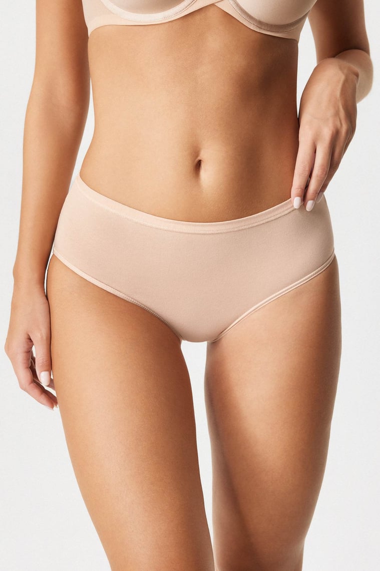 2PACK Klasické kalhotky Pure se zvýšeným pasem bavlněné