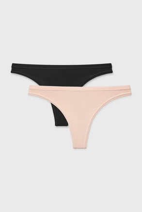 2PACK Pure pamut tanga