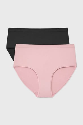 2PACK Majtki klasyczne RIB z podwyższonym stanem