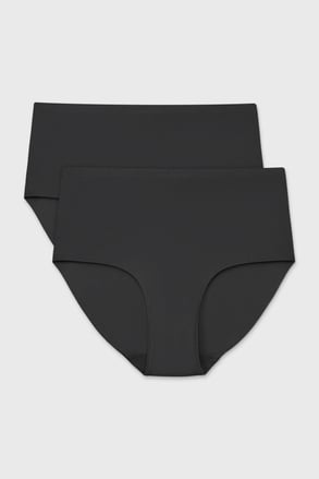 2PACK Klasické kalhotky Simple se zvýšeným pasem
