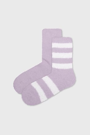 2 PACK sokken Fluffy Stripe