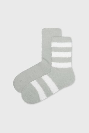 2 PACK čarapa Fluffy Stripe
