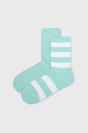 2 PACK ponožiek Fluffy Stripe