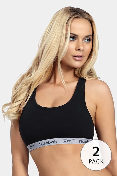 2 PACK dámských Crop topů Reebok černé