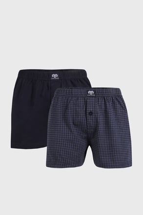 2 PACK blauwe boxershorts Ibris I