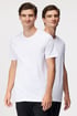 2 PACK bílých triček bugatti O-neck 2P_50152_110_tri_04 - bílá