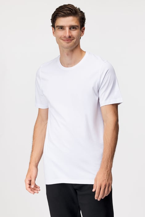 2 PACK bielych tričiek bugatti O-neck | Astratex.sk