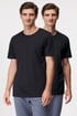 2 PACK črnih majic bugatti z O-izrezom 2P_50152_930_tri_04