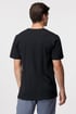 2 PACK črnih majic bugatti z O-izrezom 2P_50152_930_tri_05