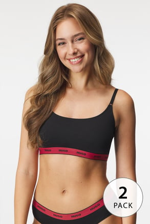 2PACK bralettes HUGO Twin Bralette