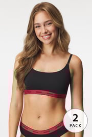 2PACK Modrček HUGO Twin Bralette 2PACK Modrček HUGO Twin Bralette