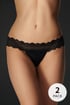 2PACK chilot tanga seducător Kalypso 2P_Kalypso_kal_10 - negru