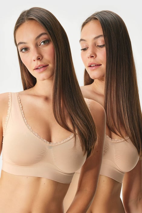 2PACK Podprsenka Flexi Zoe nevyztužená bezešvá