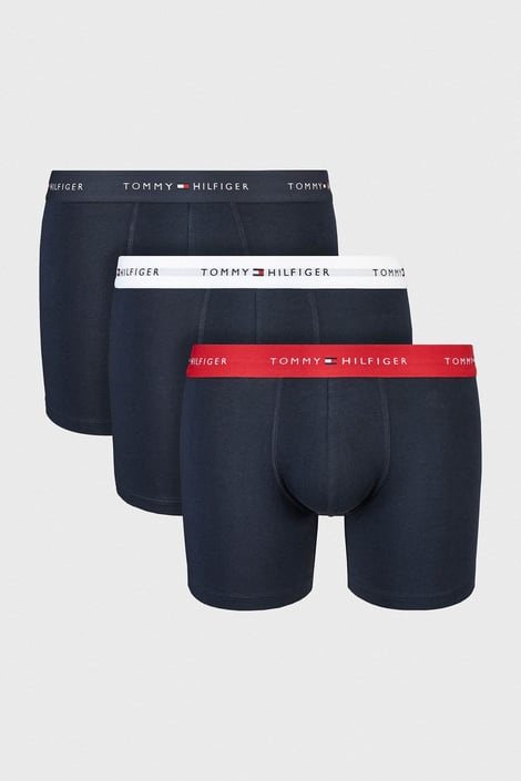 3PACK Bavlněné boxerky Tommy Hilfiger WB modrá-bílá-červená