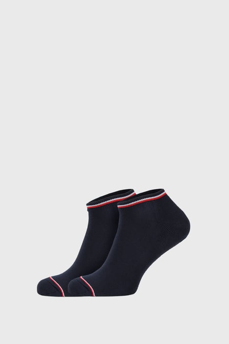 2 PACK modrých ponožek Tommy Hilfiger Iconic Sneaker