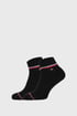 2 PACK črne kratke nogavice Tommy Hilfiger Iconic 2p10001094blk_pon_01