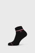 2 PACK černých kotníkových ponožek Tommy Hilfiger Iconic 2p10001094blk_pon_02