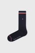 2 PACK modrih visokih nogavic Tommy Hilfiger Iconic 2p10001096nav_pon_02