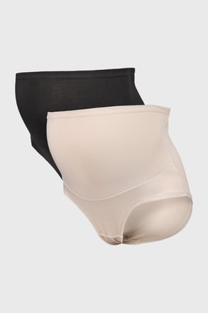 2PACK Těhotenské kalhotky Eleanor s vysokým pasem 2PACK Těhotenské kalhotky Eleanor s vysokým pasem
