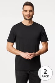 2PACK Βαμβακερό μπλουζάκι JACK AND JONES JacBasic Crew