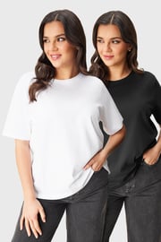 2PACK ONLY Carmakoma CAROnly Life női pamut póló