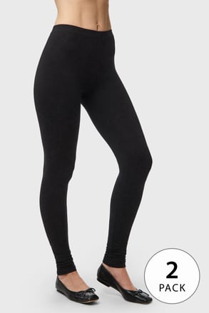 2PACK Legginsy bawełniane Pieces PCAmelia 2PACK Legginsy bawełniane Pieces PCAmelia