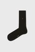 2 PACK černých ponožek Tommy Hilfiger Duo Stripe 2p47200101blk_pon_06