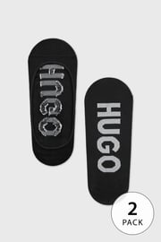 2PACK Șosete damă HUGO Invisible Black