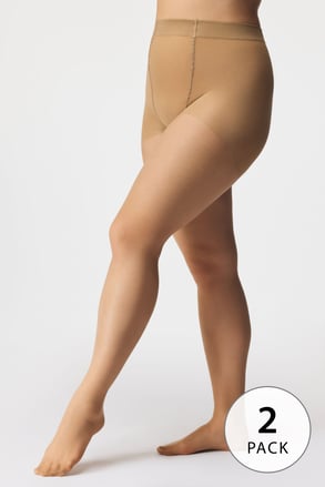 2PACK Hlačne nogavice Molly Plus Size 20 DEN 2PACK Hlačne nogavice Molly Plus Size 20 DEN