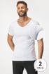 2PACK Nevidna majica za pod srajco MEN-A z blazinicami za znoj 2pATXmen_201_tri_05 - bela