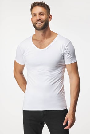 2 PACK Neviditeľné tričko pod košeľu MEN-A s potítkami