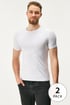 2PACK Bawełniany T-shirt MEN-A Jonathan 2pATXmen_306_tri_01 - biały