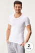 2PACK Bawełniany T-shirt MEN-A Jonathan II 2pATXmen_307_tri_16 - biały