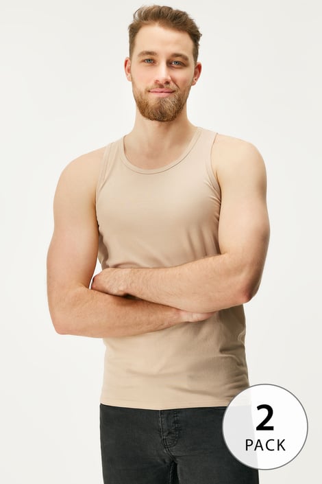2 PACK Bavlnené tielko MEN-A Jared 2 PACK Bavlnené tielko MEN-A Jared