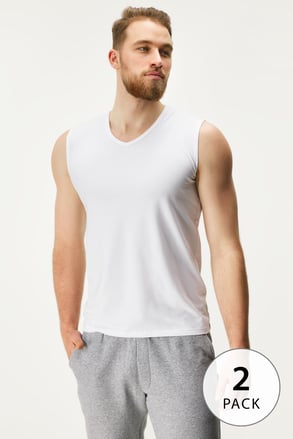 2PACK Bombažna majica brez rokavov MEN-A Jared II