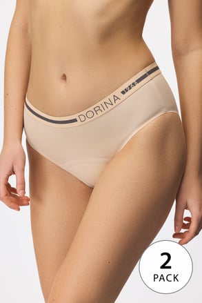 2PACK menstruačních kalhotek Eco Moon pro denní nošení Beige