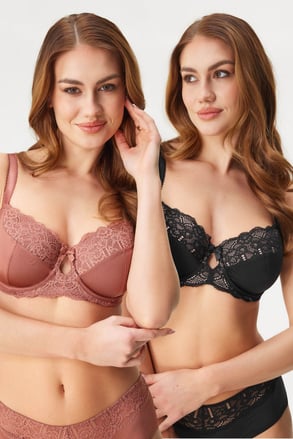 2PACK Nepodložen modrček Celine