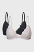 2PACK Podprsenka Trisha vyztužená Bralette 2pFXBR12LA125_07 - černorůžová