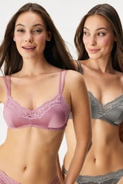 2PACK Origins Shiny Micro Bralette merevítő nélküli melltartó