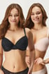 2PACK Melanie Curves bélelt melltartó 2pFXTT40LA129_12 - feketés-rózsaszín