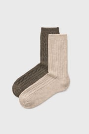2PACK Kami magasszárú zokni kasmír keverékkel