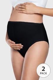 2PACK Majtki ciążowe Mama Maxi 2PACK Majtki ciążowe Mama Maxi