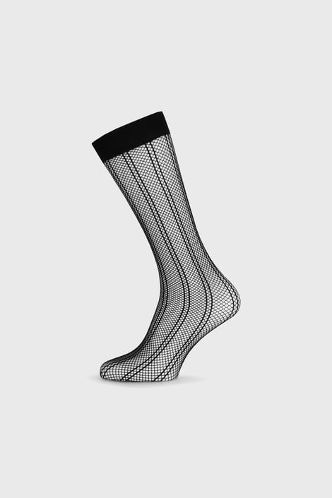 2PACK Δικτυωτές κάλτσες Zigzago - μαύρο | Astratex.gr