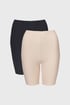 2PACK Kalhotky s nohavičkou Comfort Line 2pTMshorts_kal_03 - béžová-černá