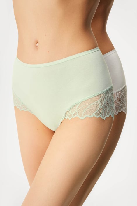 2-er PACK Klassische Slips Pinky mit hoher Taille 2-er PACK Klassische Slips Pinky mit hoher Taille